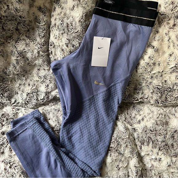 Nike Pro Dri Fit Training Leggings Blue Periwinkle Leggings